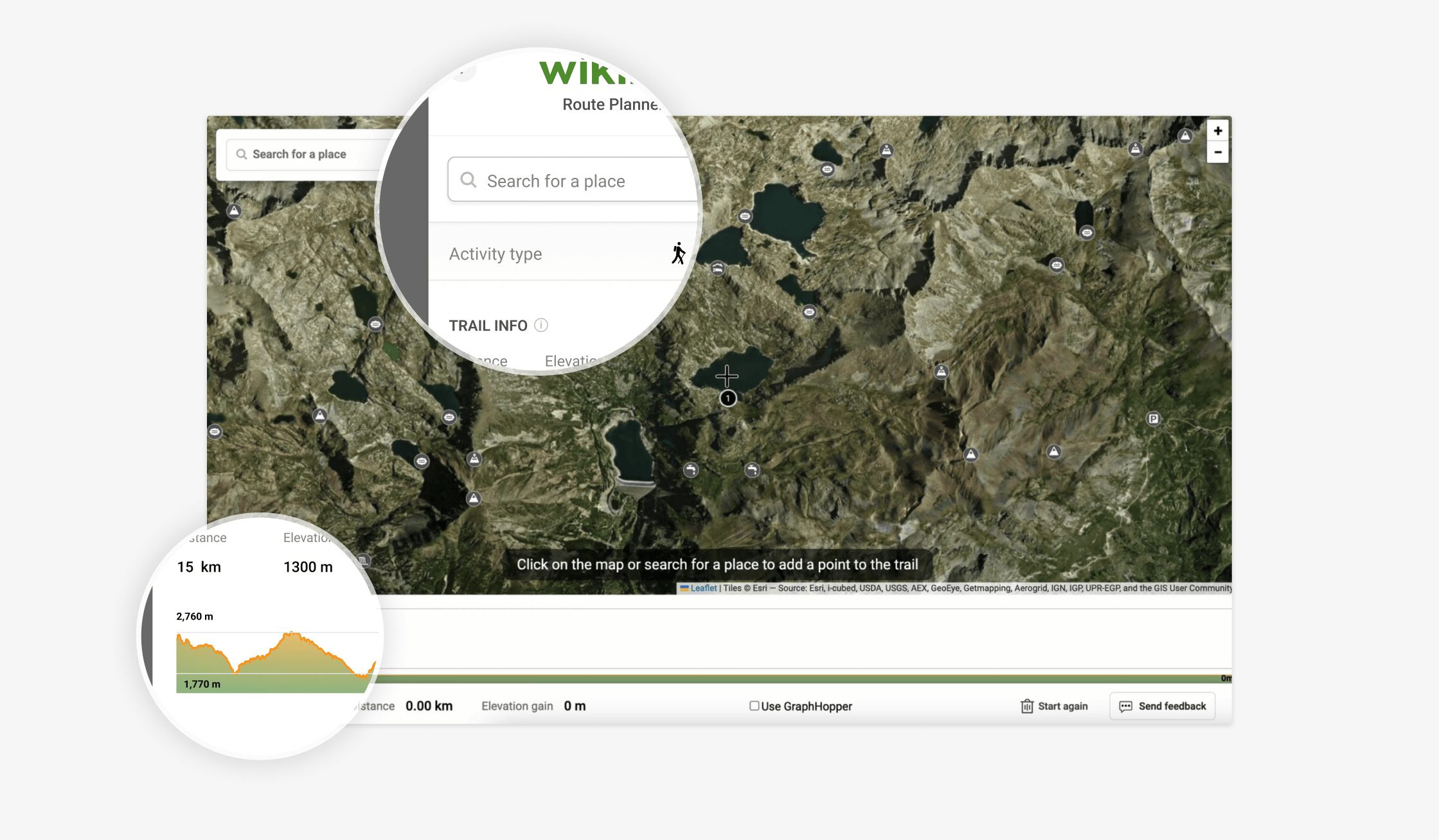 Route Planner interface improvements highlighting the new visual hierarchy